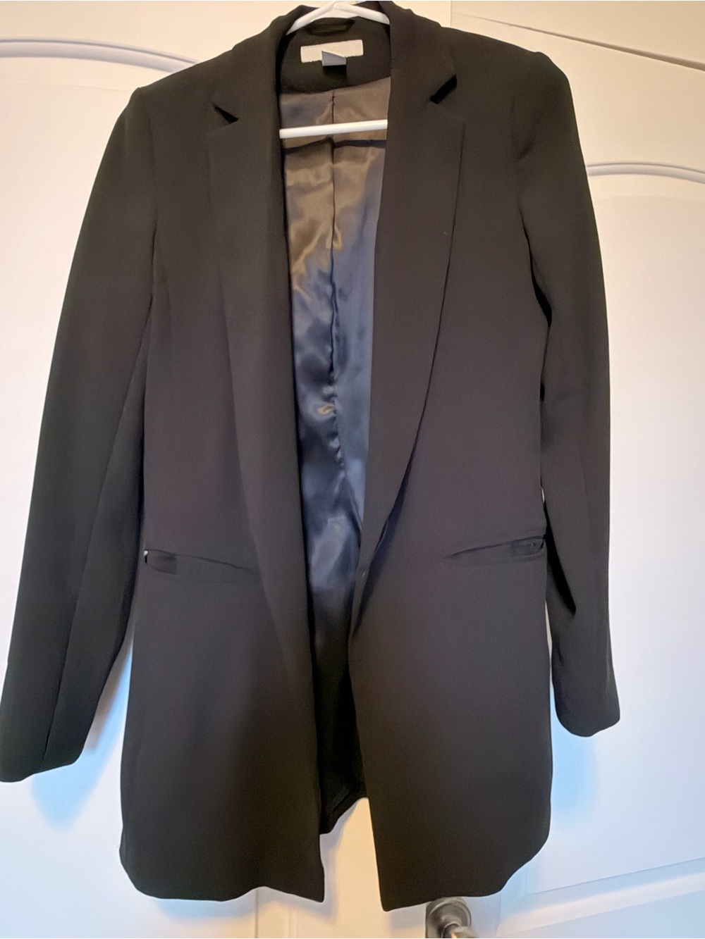 H&M Black Women's Tailored Blazer Jacket - Size 6